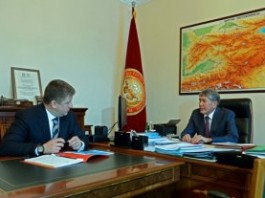 Президент Алмазбек Атамбаев принял председателя правления ОАО «РусГидро» Евгения Дода