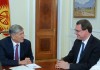 Президент Алмазбек Атамбаев принял председателя Национального банка Швейцарии Томаса Йордана