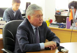 Мэр Бишкека Иса Омуркулов в гостях у редакции K-News