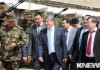 Алмазбек Атамбаев посетил воинские части в Оше