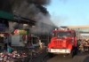 При пожаре на рынке Шымкента пострадала беременная кыргызстанка