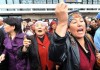 Около 500 жителей Баткенской области собрались на митинг в связи с убийством кыргызстанца узбекскими пограничниками