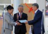 Президент Кыргызстана принял участие в торжественной линейке в средней школе № 82