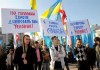 В Днепропетровске (Украина) собрали бессрочный антимайдан