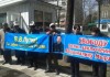 Родственники обвиняемого в попытке госпереворота экс-зампреда НБКР вышли на митинг