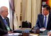Сооронбай Жээнбеков и Сергей Лебедев обсудили повестку дня заседания Совета глав правительств СНГ