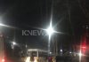 В центре Бишкека столкнулись бус и легковой автомобиль, есть пострадавшие