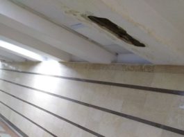 В бишкекской подземке обвалился потолок