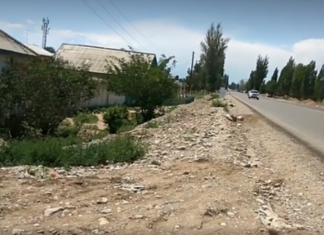 Денег на тротуары нет. Жители Тамчы ходят по проезжей части после строительства дороги (видео)