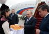 Президент России Владимир Путин прибыл в Кыргызстан с госвизитом (видео, фоторепортаж)