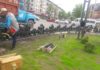 В Бишкеке устанавливают декоративные ограждения в национальном стиле