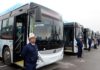 В Бишкеке запустили линию новых газомоторных автобусов с системой электронного билетирования