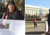 Предпринимательница из Оша вышла на пикет против замминистра внутренних дел Омурзакова