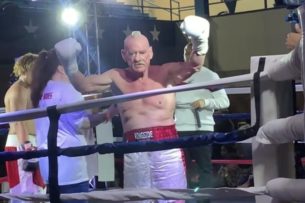 70-летний профессиональный боксер нокаутировал 43-летнего соперника