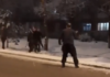 Жестокую драку сняли на видео ночью в Алматы