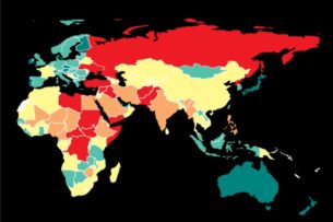 В глобальном рейтинге миролюбия Кыргызстан занимает 93-е место из 163