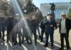 В Бишкеке проходит митинг с требованием решения пограничных проблем