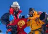 «Наш флаг и кыргызский ак калпак впервые на Эвересте» Эдуард Кубатов обратился к кыргызстанцам и показал фото