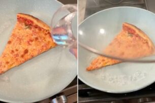 Как разогреть пиццу, чтобы тесто было мягким и сыр остался вкусным? Лёгкий лайфхак без микроволновки