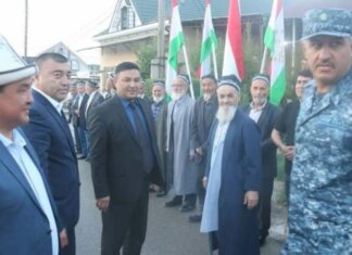 Жители приграничных районов Таджикистана и Кыргызстана провели совместный «ифтар» (видео)
