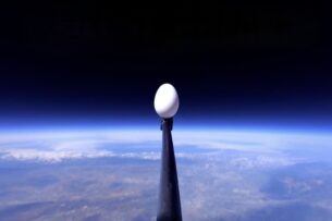 Что будет, если сбросить яйцо из космоса (видео)