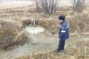 На Иссык-Куле милиция установила факт слива сточных вод в речку