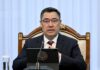 Садыр Жапаров объявил выговор полпреду президента в Иссык-Кульской области