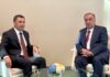 Садыр Жапаров встретился с президентом Таджикистана в Нью-Йорке
