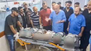 «Кто убивает этих детей?» Об этом заявил директор Европейской больницы Газы Юсеф аль-Аккад в видео, опубликованном в Telegram