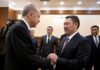 Садыр Жапаров встретился с президентом Турции Эрдоганом