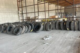 В Чуйской области выявлены склады, где хранились и продавались контрабандные шины из Китая