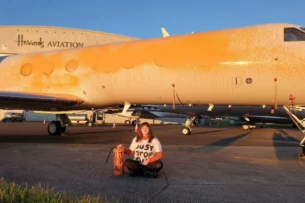 Экоактивисты залили краской несколько частных самолетов в Лондоне из-за Тейлор Свифт
