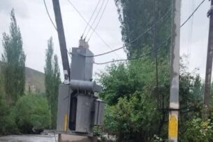 ОАО «НЭСК»: В Ноокатском районе селевыми потоками повреждены 55 опор ЛЭП 10 кВ