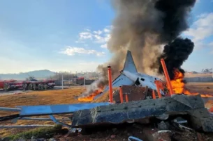 В Южной Корее разбился пассажирский самолет