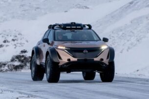 Nissan Ariya испытали в условиях экстремального холода