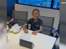 Будущий Пеле? В Бразилии 8-летний футболист подписал контракт с Nike
