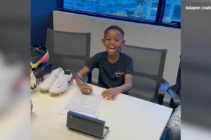 Будущий Пеле? В Бразилии 8-летний футболист подписал контракт с Nike