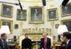 Что пишут СМИ о встрече Трампа с Зеленским и лидерами стран Европы