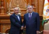Нурланбек Тургунбек уулу встретился с президентом Таджикистана