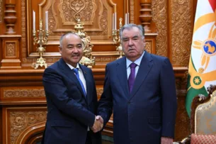 Нурланбек Тургунбек уулу встретился с президентом Таджикистана