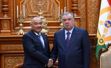 Нурланбек Тургунбек уулу встретился с президентом Таджикистана