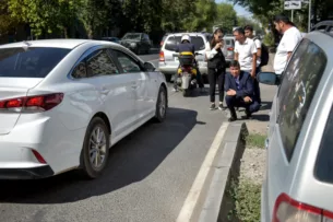Мэр Бишкека проверил участок улицы Горького