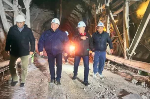 Министр энергетики проверил ход строительства Орто-Токойской ГЭС