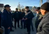 Мэр Бишкека проверил ход ремонтных работ на улицах города