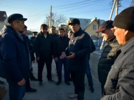 Мэр Бишкека проверил ход ремонтных работ на улицах города
