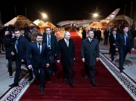 Владимир Путин прибыл в Кыргызстан с государственным визитом