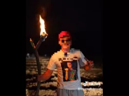 Подожгли поле, выжигая надпись «Мелстрой»: Милиция задержала пользователя TikTok