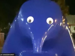 В Австралии судят студентку за осквернение скульптуры «Синяя капля»: девушка приклеила к ней игрушечные глаза