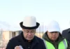 Садыр Жапаров заложил капсулу под строительство детского развлекательного центра «Баластан» в Таласе