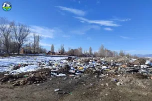 В Кеминском районе выявлена несанкционированная свалка